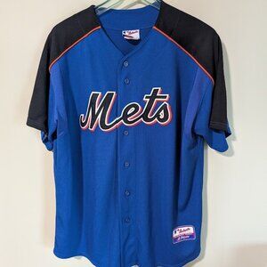 New York Mets Button Down Jersey - vintage 2000's Era